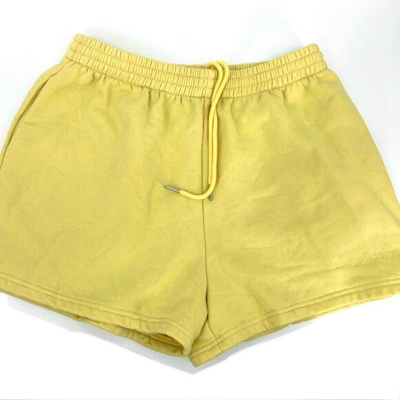 Kittenish by Jessie James Decker Yellow Sweatshorts Drawstring Waist Shorts M - Picture 11 of 11
